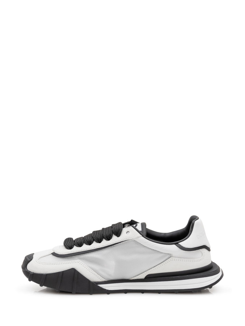 BlackWhite Logo Sneakers 4