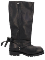 Black High Engine Boots 1