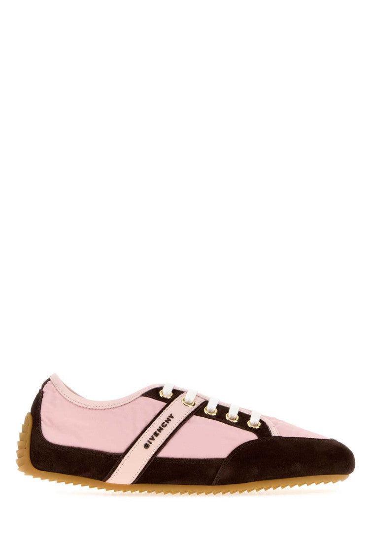Pink Logo Slim Sneakers 1
