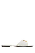White Leather Sandals 1