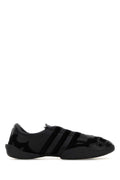 Black Leather Regu Sneakers 1
