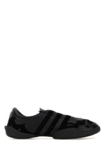 Black Leather Regu Sneakers 1