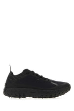 Black Lace-up Logo Sneakers 1