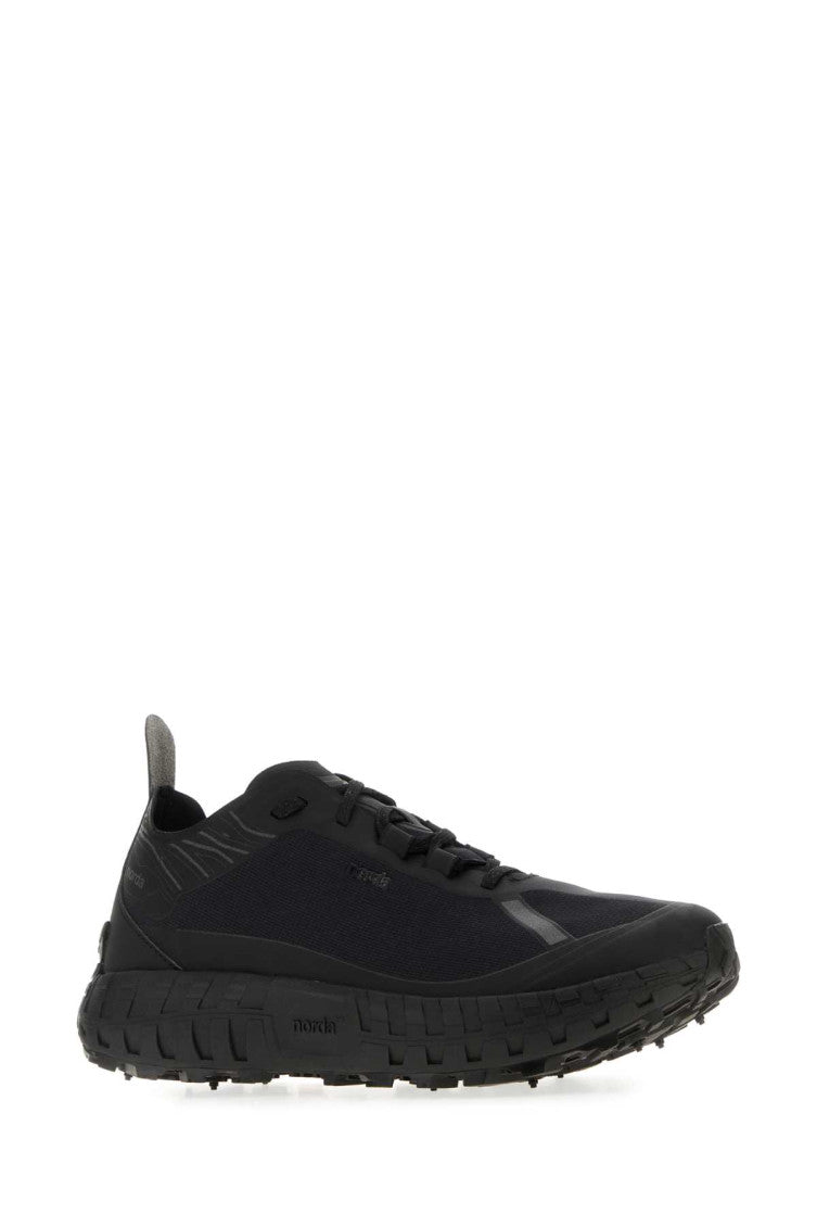 Black Lace-up Logo Sneakers 2