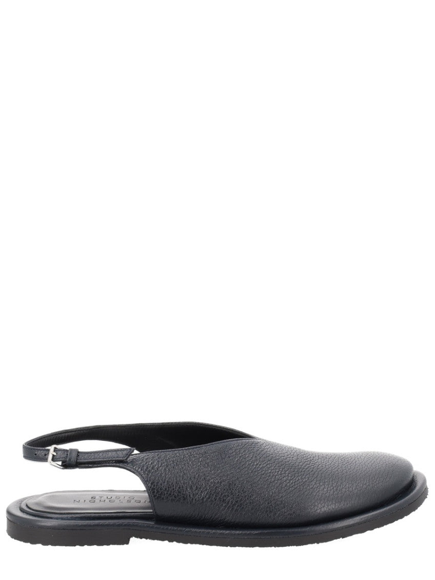Black Leather Sandals 1