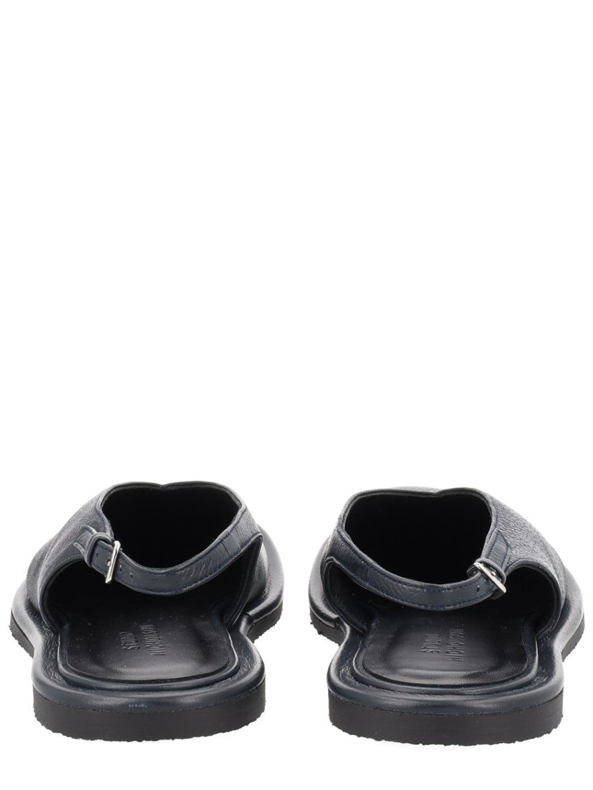 Black Leather Sandals 4
