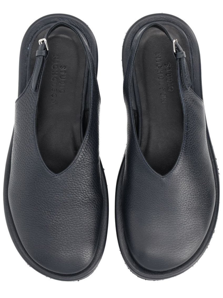 Black Leather Sandals 5