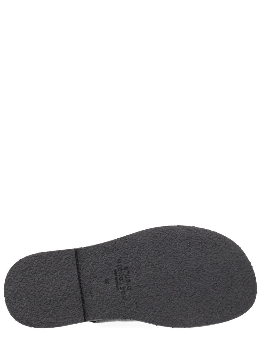 Black Leather Sandals 6