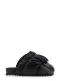 Black Tent Quilted Sandals 1