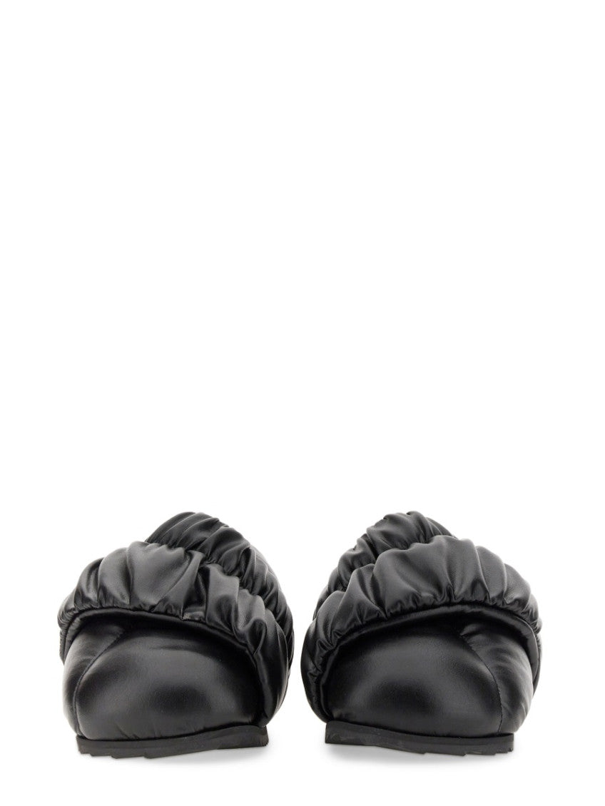 Black Tent Quilted Sandals 4