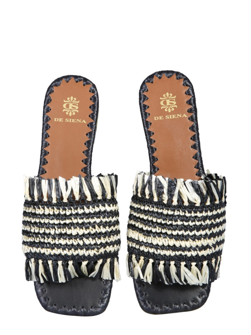 Multicolor Tamires Fringed Flats 2