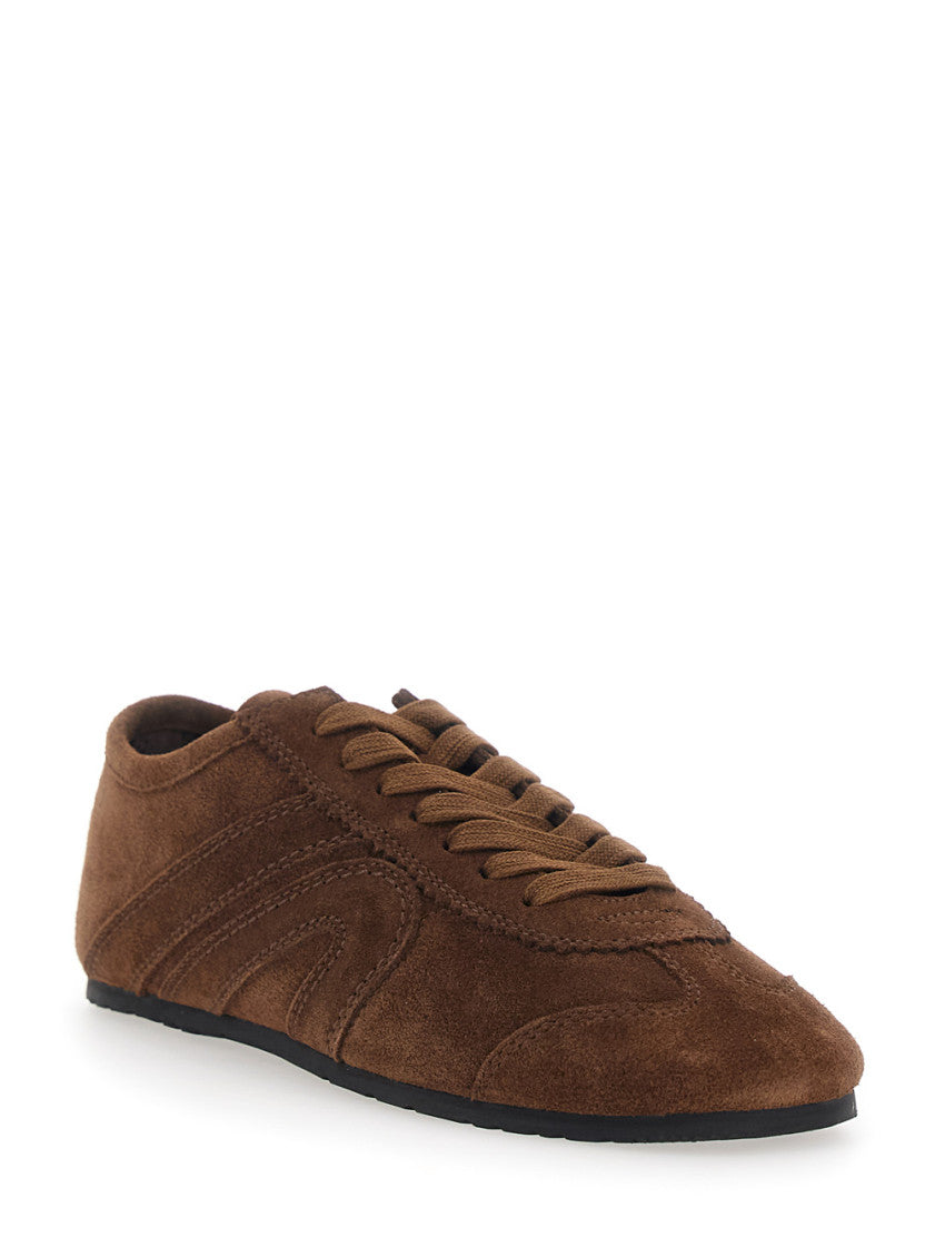 Brown Suede Aleta Sneakers 2