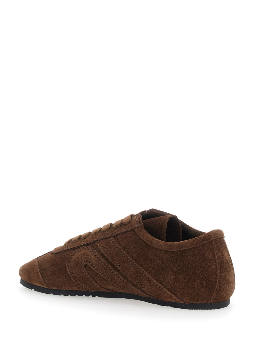 Brown Suede Aleta Sneakers 3