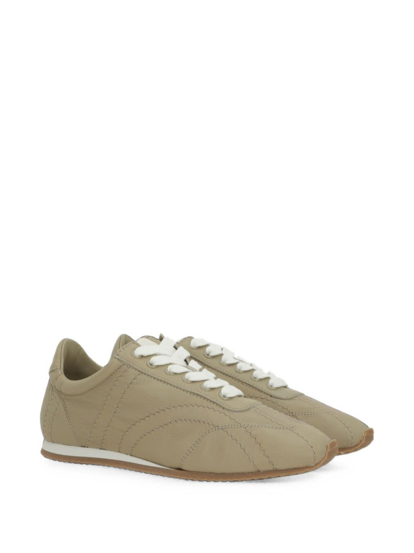 Beige Flex Leather Sneakers 3