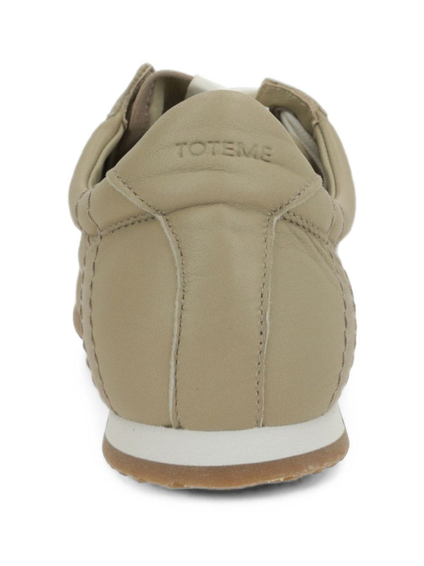 Beige Flex Leather Sneakers 4