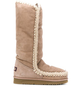 Beige Eskimo Logo Boots 1