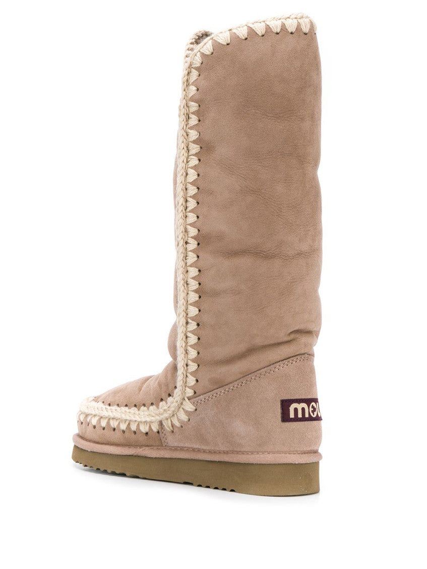 Beige Eskimo Logo Boots 3