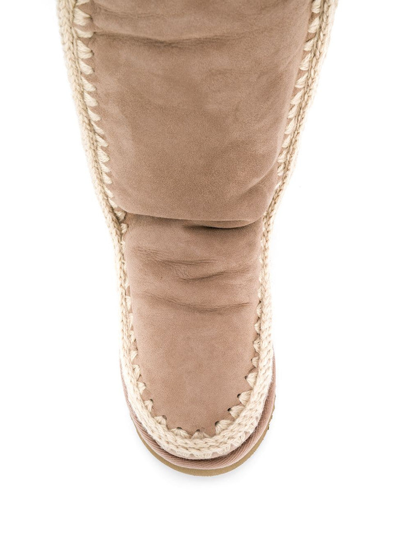 Beige Eskimo Logo Boots 4