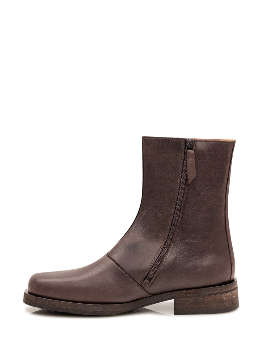 Brown Leather Camion Boots 2