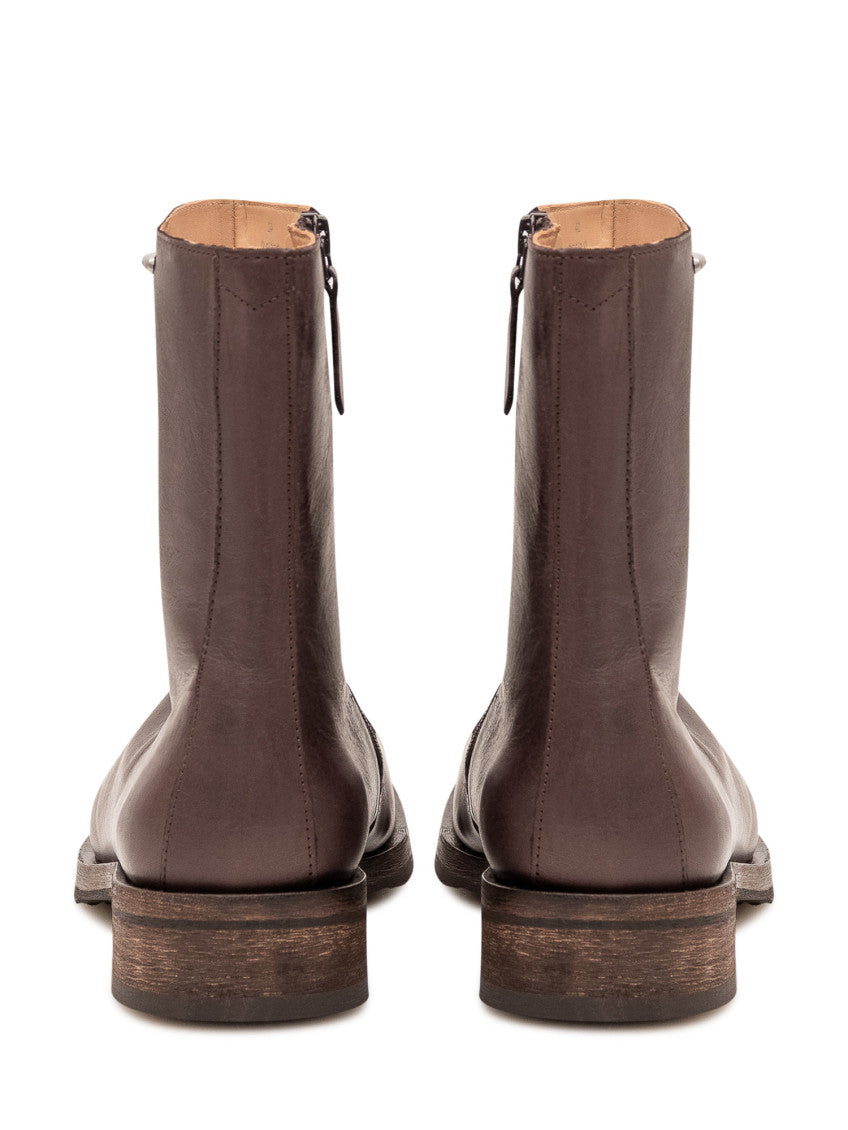 Brown Leather Camion Boots 4