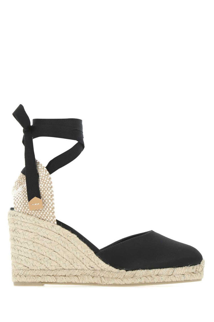 Black Canvas Carina Wedges 1