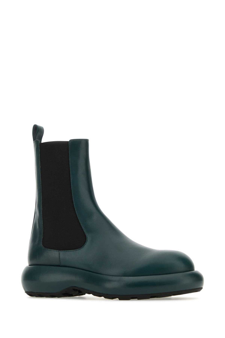 Dark Green Chelsea Ankle Boots 2