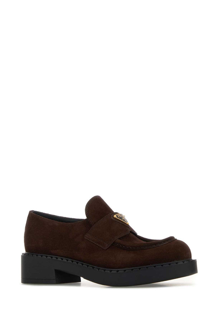 Chocolate Brown Suede Loafers 2