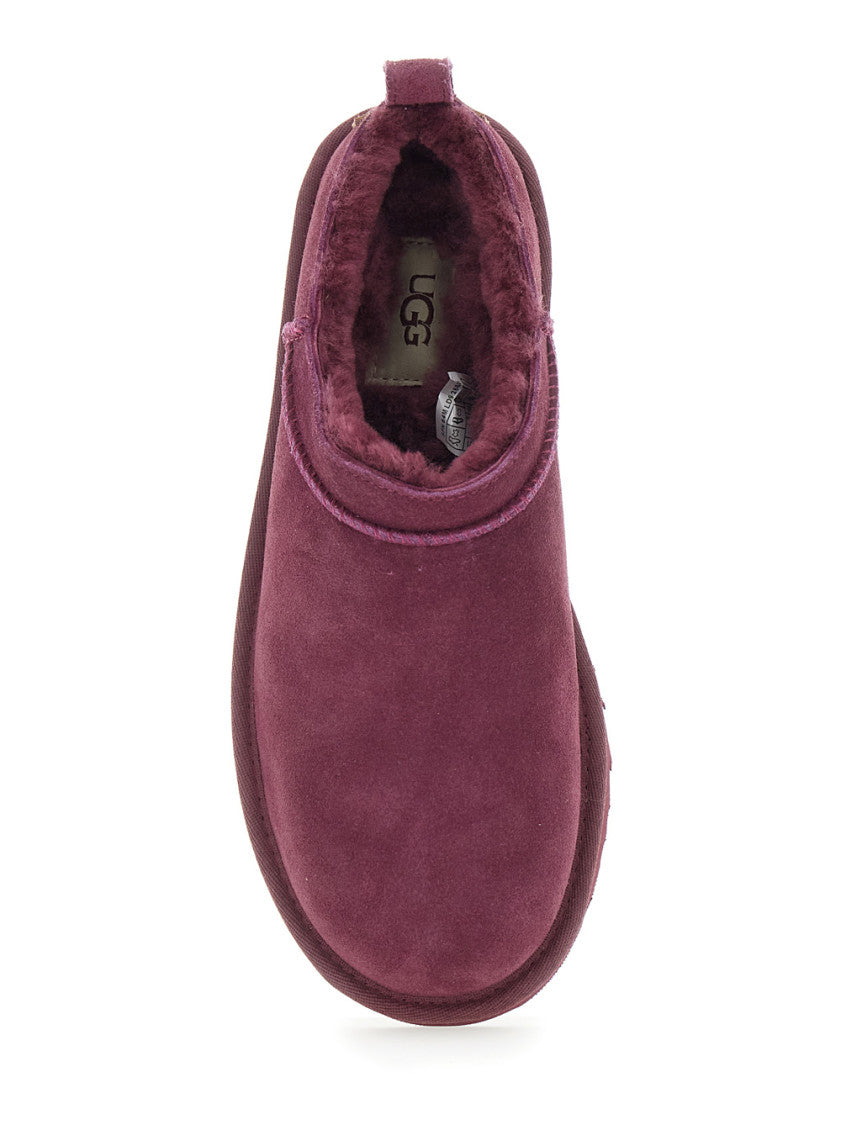 Magenta Logo Boots 4