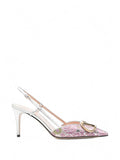 Pink Embroidered Pumps 1