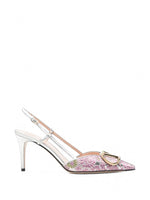 Pink Embroidered Pumps 1