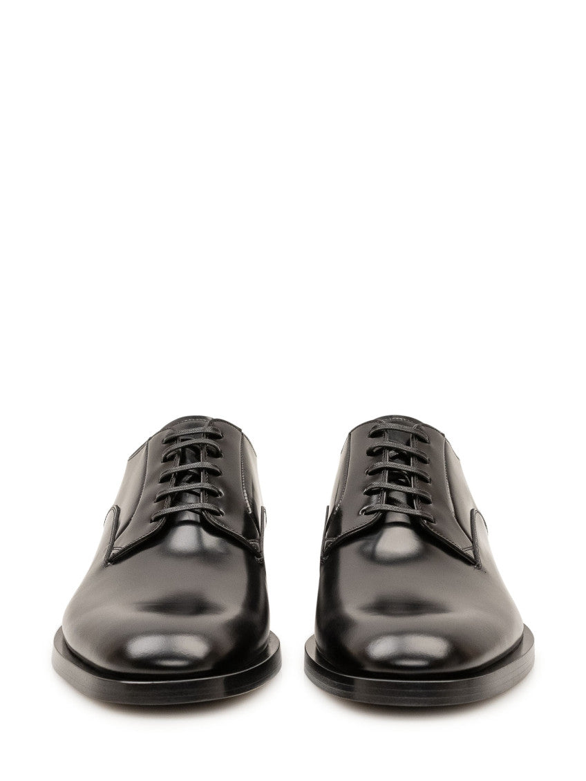 Black Derby Lace Ups Shoes 2