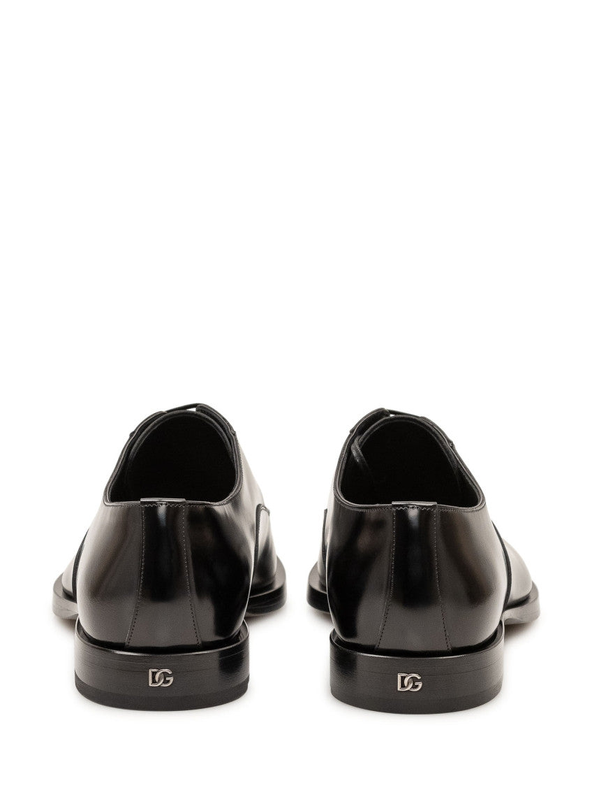 Black Derby Lace Ups Shoes 3
