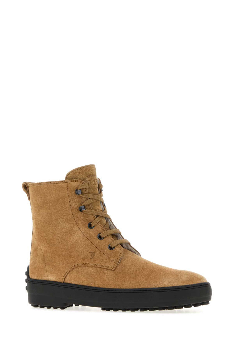 Tan Logo Gommino Boots 2
