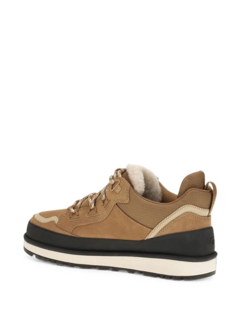 Beige Color Block Sneakers 3