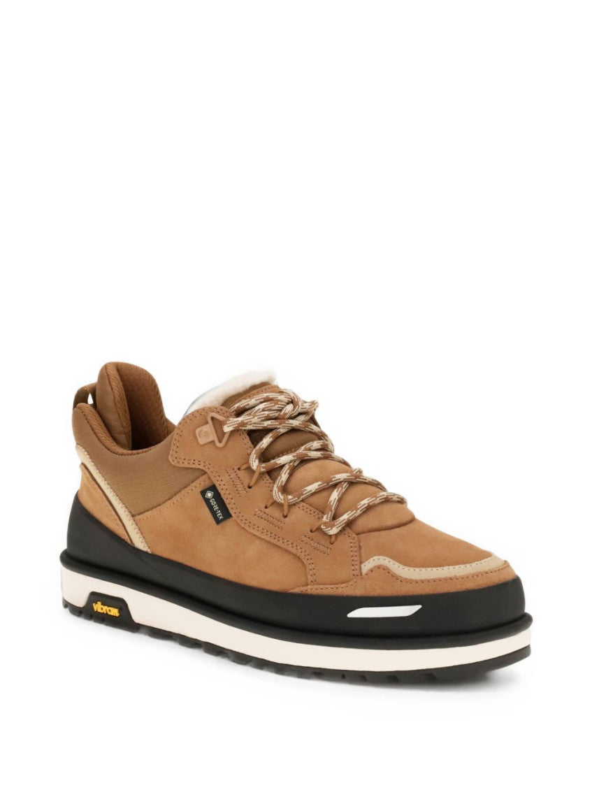 Beige Color Block Sneakers 4