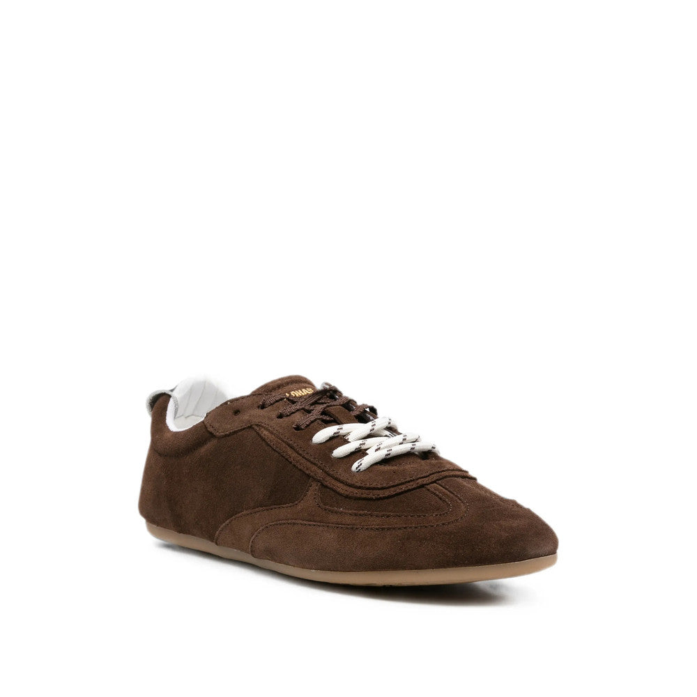 Brown Lace Up Sneakers 2