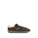 Brown Perforated Sneakers 1