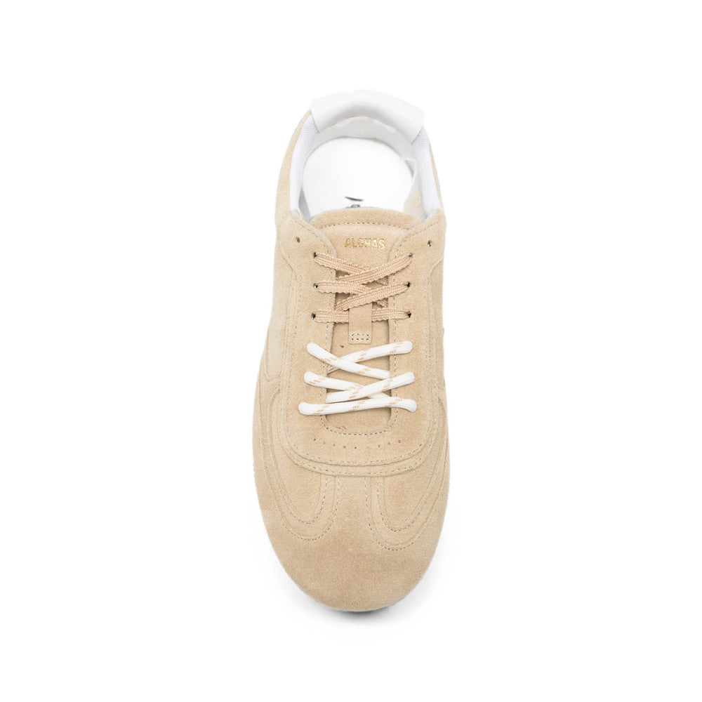 Beige Logo Classic Sneakers 3
