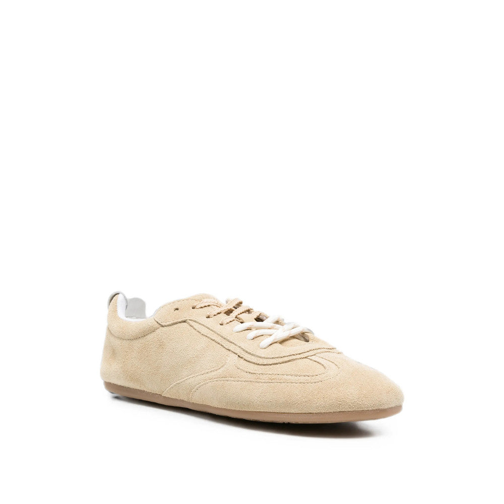 Beige Logo Classic Sneakers 4