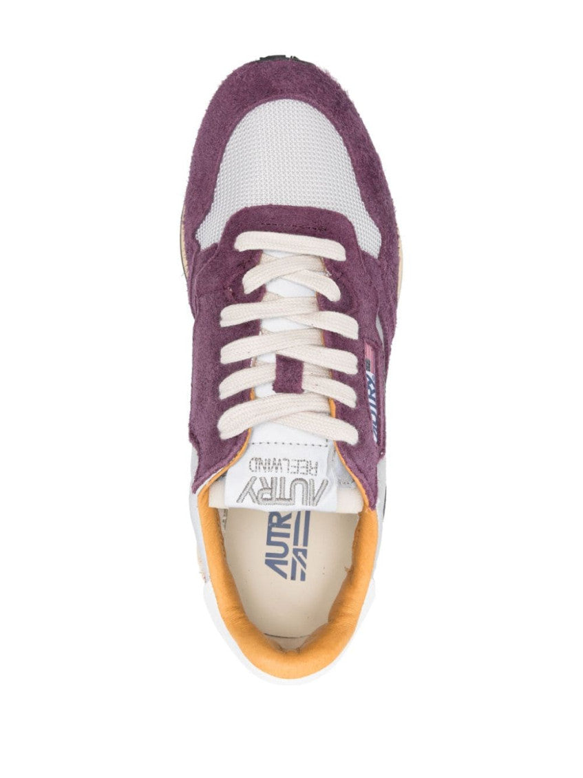 Purple Color Block Reelwind Sneakers 3