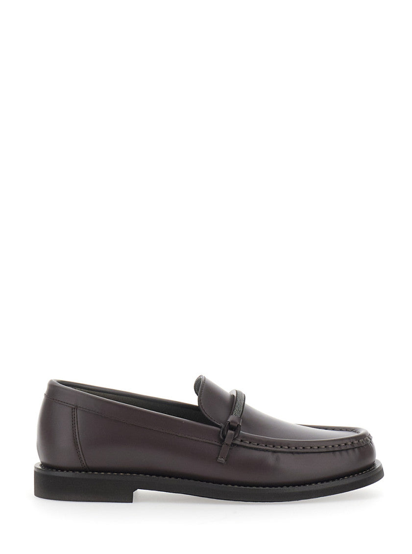 Brown Slip On  Loafers 1