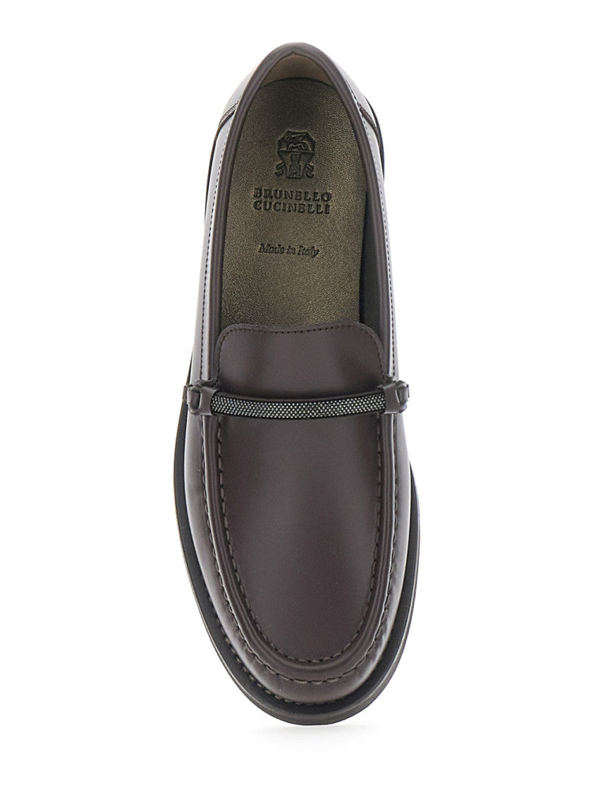 Brown Slip On  Loafers 4