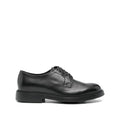Black Leather Lace Up  Shoes 1
