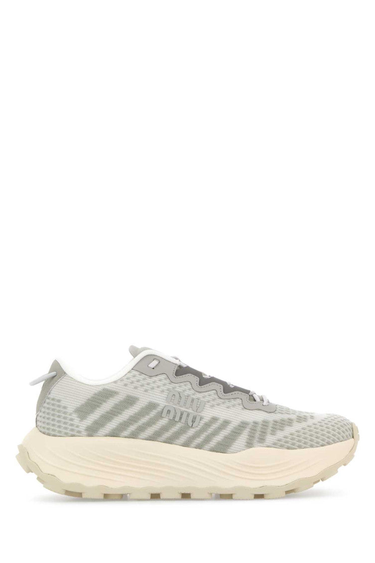 Grey Logo Sneakers 1