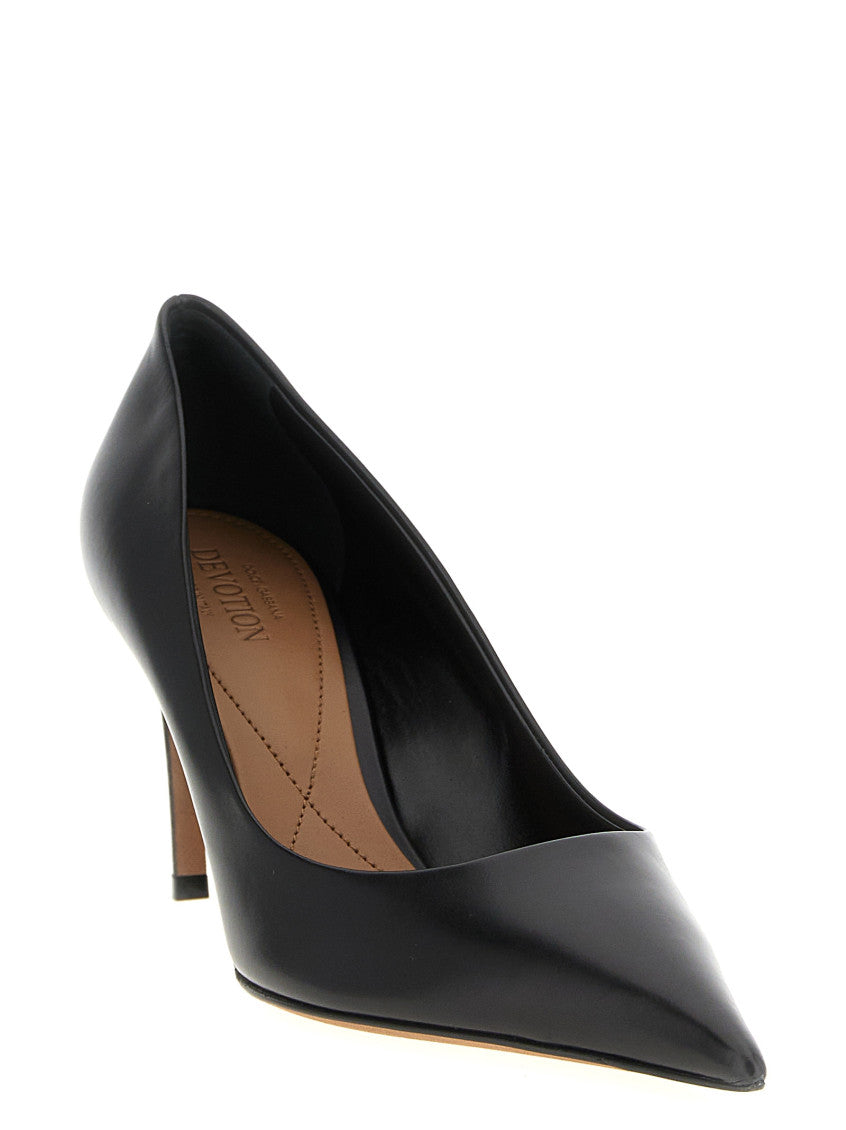Black Leather Heels 2