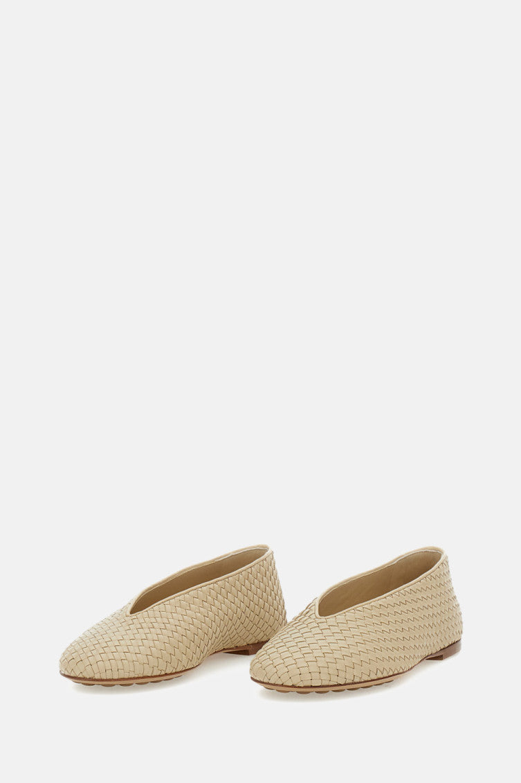 Beige Slip-on Ballet Flats 2
