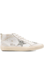 White Glitter Sneakers 1