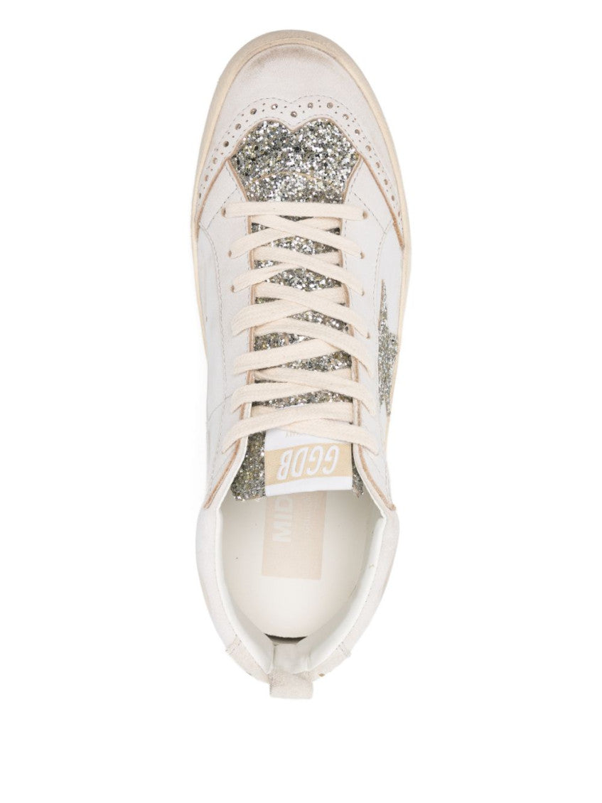 White Glitter Sneakers 2