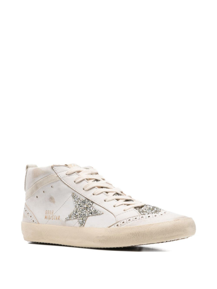White Glitter Sneakers 4