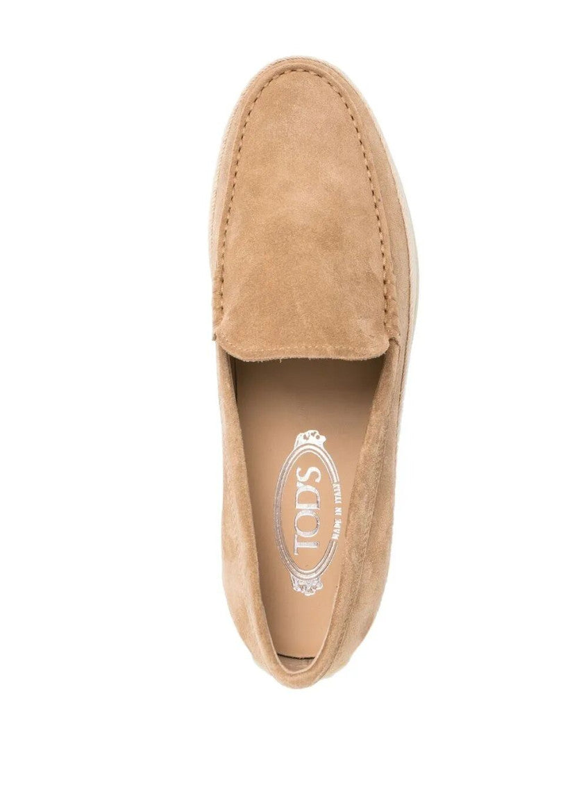 Beige Slip On Loafers 4
